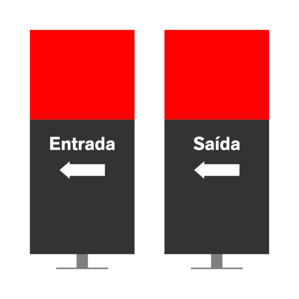 DIRECIONAL MODELO SEM GA - FACE 1: ENTRADA SETA ESQUERDA / FACE 2: SAÍDA SETA ESQUERDA