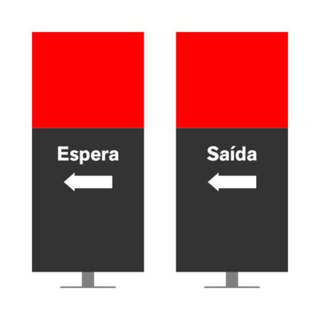 DIRECIONAL MODELO SEM GA - FACE 1: ESPERA SETA ESQUERDA / FACE 2: SAÍDA SETA ESQUERDA