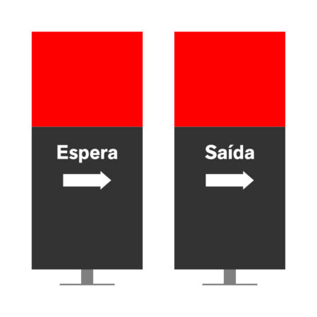 DIRECIONAL MODELO SEM GA - FACE 1: ESPERA SETA DIREITA / FACE 2: SAÍDA SETA DIREITA